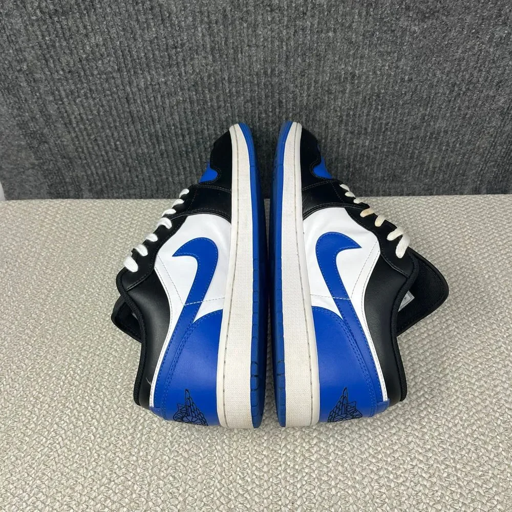 Nike Air Jordan 1 Low Retro White Royal Blue Black Shoes Mens 13 553558-140